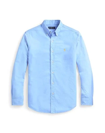 POLO RALPH LAUREN POLO RALPH LAUREN SLIM FIT OXFORD SHIRT MAN SHIRT AZURE SIZE M COTTON,38944484NU 5