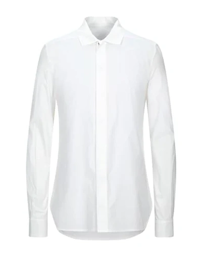 Rick Owens Solid Color Shirt In White