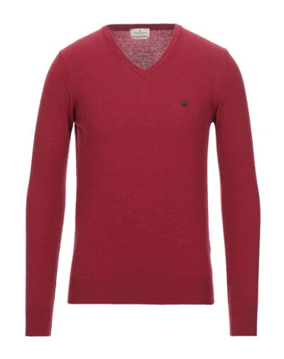 Brooksfield Sweaters In Red