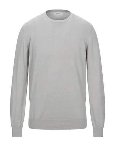 Alpha Studio Sweaters In Grey