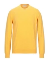 Alpha Studio Sweaters In Yellow
