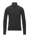 Brooksfield Turtlenecks In Military Green