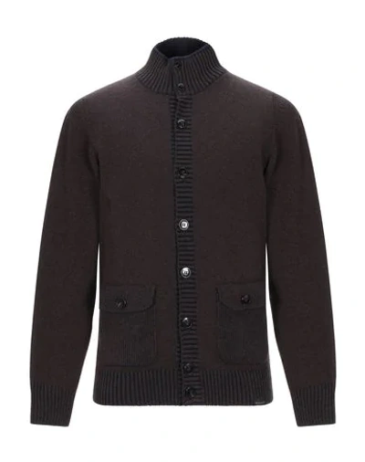Brooksfield Cardigans In Cocoa