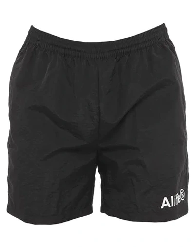 Alife Swim Trunks In Black