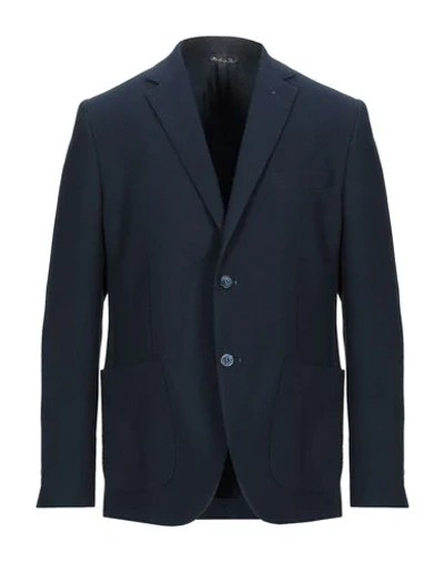 Alessandro Gilles Suit Jackets In Dark Blue