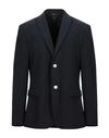 Grey Daniele Alessandrini Suit Jackets In Dark Blue