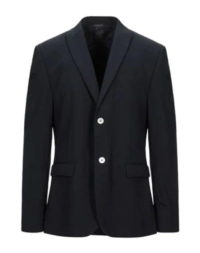 Grey Daniele Alessandrini Suit Jackets In Dark Blue