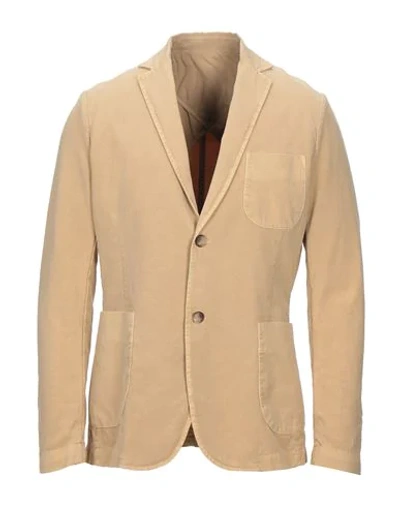 Original Vintage Style Suit Jackets In Beige
