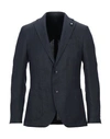Lardini Suit Jackets In Dark Blue