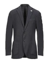 Lardini Suit Jackets In Dark Blue