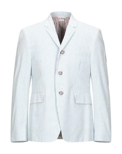 Thom Browne Blazer In Sky Blue