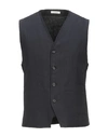 Paolo Pecora Vests In Dark Blue