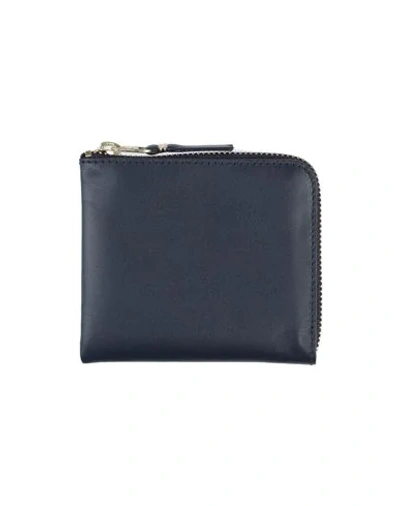 Comme Des Garçons Coin Purses In Dark Blue