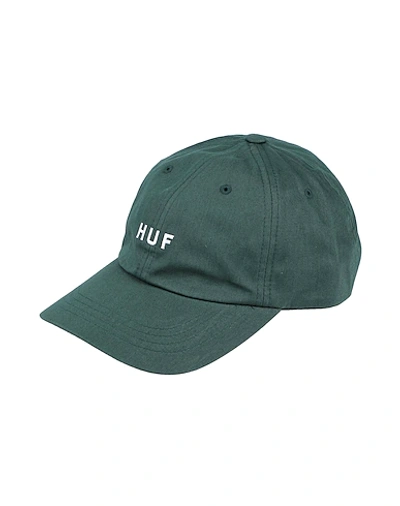 Huf Hats In Dark Green