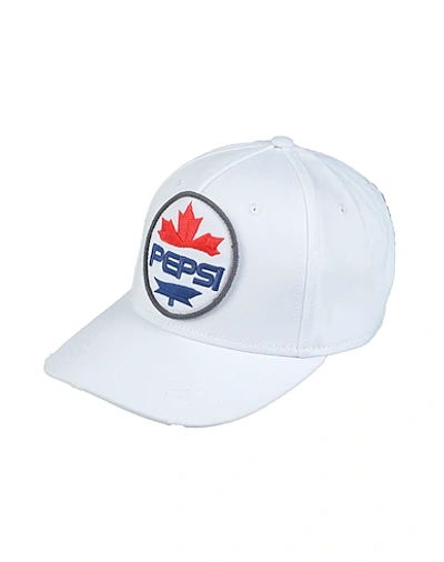 Dsquared2 Hats In White