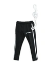 Palm Angels Track Pants Keyring In Black