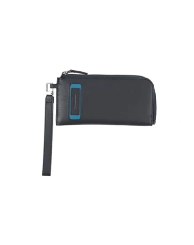 Piquadro Wallets In Dark Blue