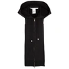 Veronica Beard Black Hooded Cotton Dickey In Black