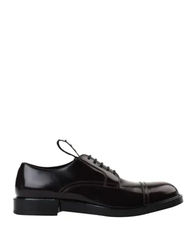Dolce & Gabbana Lace-up Shoes In Maroon