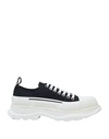 Alexander Mcqueen Alexander Mc Queen Black/white Tread Slick Shoes In Black