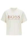 Hugo Boss - Logo Relaxed Fit T Shirt In Organic Cotton - White