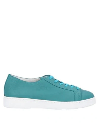 Santoni Sneakers In Blue