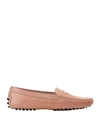 Tod's Loafers In Pale Pink
