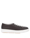 Santoni Sneakers In Brown