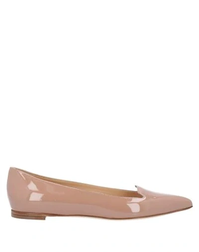Sergio Rossi Ballet Flats In Light Brown
