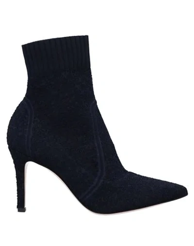 Gianvito Rossi Ankle Boots In Dark Blue