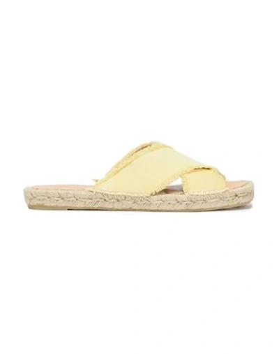 Castaã±er Sandals In Yellow