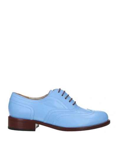 Delpozo Lace-up Shoes In Blue