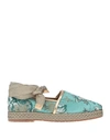 Santoni Espadrilles In Turquoise