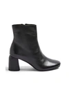 TOPSHOP TOPSHOP BOMBAY BLACK LEATHER HEELED BOOTS WOMAN ANKLE BOOTS BLACK SIZE 7.5 SOFT LEATHER,17001256UA 13