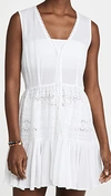 Playa Lucila Eyelet Mini Dress In White