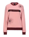 PINKO UNIQUENESS PINKO UNIQUENESS WOMAN SWEATSHIRT PINK SIZE S COTTON, POLYESTER, POLYAMIDE, VISCOSE, ELASTANE,12439126JO 3