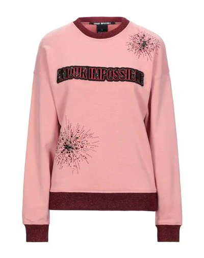 Pinko Uniqueness Sweatshirts In Pink