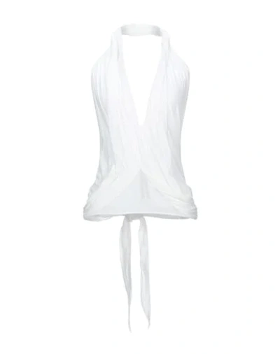 Rick Owens Tops In White