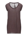 Rick Owens Tank Top In Cocoa