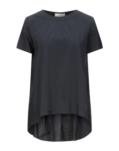 Alpha Studio T-shirts In Dark Blue