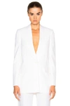 GIVENCHY GIVENCHY CREPE SATIN BLAZER IN WHITE,16X3010190