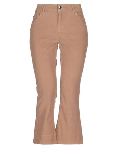 My Twin Twinset Cropped Pants In Camel