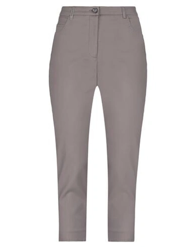 Peserico Cropped Pants In Khaki