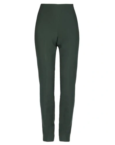 Emme By Marella Woman Pants Dark Green Size 4 Polyester, Viscose, Elastane In Green