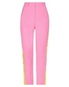 Msgm Crepe Slim-leg Pants In Pink