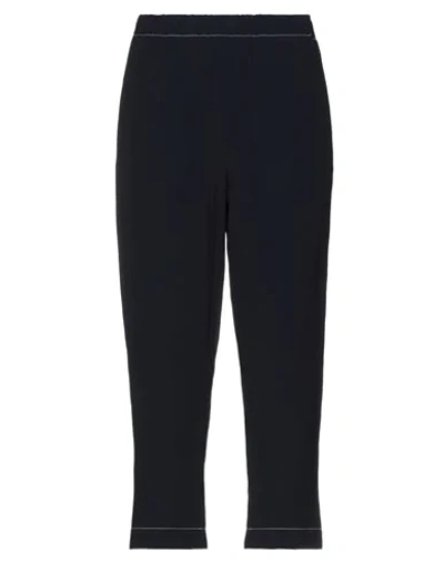 Marni Woman Pants Midnight Blue Size 10 Viscose, Acetate In Dark Blue