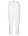 MANILA GRACE MANILA GRACE WOMAN PANTS WHITE SIZE 4 LYOCELL, COTTON, ELASTANE,13522929IS 3