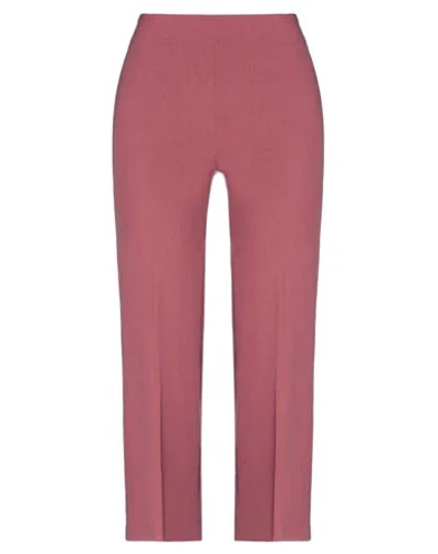 Avenue Montaigne Cropped Pants In Red
