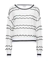 BALLANTYNE BALLANTYNE WOMAN SWEATER WHITE SIZE 4 VISCOSE, POLYAMIDE,14094786FT 5