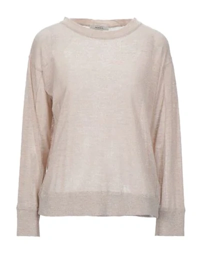 Alpha Studio Sweaters In Beige